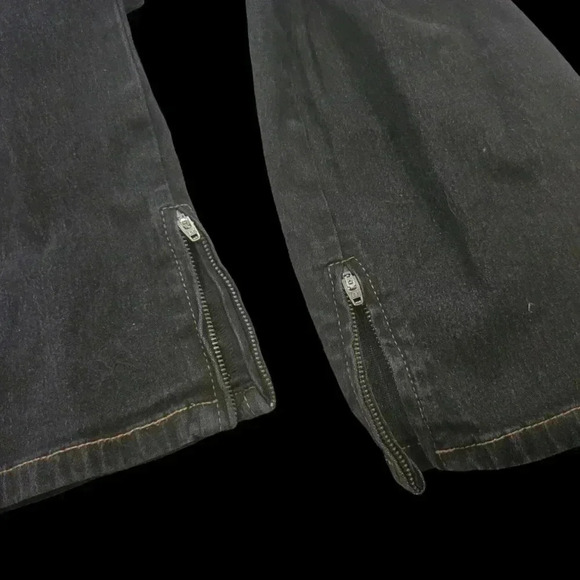 Diane Gilman straight  leg Jeans sz 12 leg zips - Picture 6 of 6